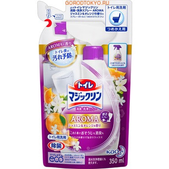 KAO Toilet Magic Clean deodorant and cleaning spray Jasmine & Orange  -     ,     , 350 ,  .