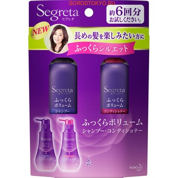 KAO "Segretta Volume Aromatic Floral shampoo + conditioner (mini set)" : , 60  + , 60 ,     ,      .
