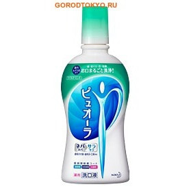 KAO Medicinal Pyuora mouthwash clean wild mint     ,     ,   , 420 .