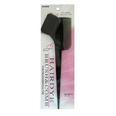 Vess "Hairdye Brush and Comb" Гребень c щеткой для профессионального окрашивания волос (малый).