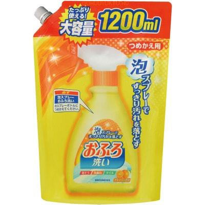 Nihon "Foam spray Bathing Wash" Чистящая спрей-пена для ванны, сменная упаковка, 1200 мл.
