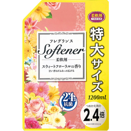 Nihon "Softener foral" Кондиционер для белья с цветочным ароматом, 1200 мл.