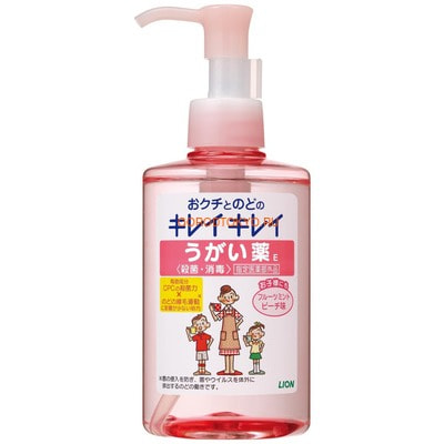 Lion "Kirei Kirei" Дезинфицирующее средство для полости рта, с ментолово-персиковым вкусом - профилактика гриппа и ОРВИ, 200 мл.