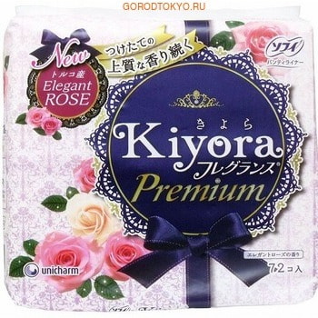 Unicharm "Sofy Kiyora Premium, Elegant Rose"      , 72 .