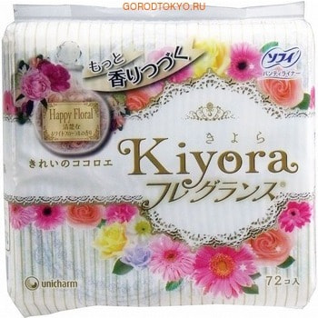Unicharm "Sofy Kiyora Happy Floral"      , 72 .