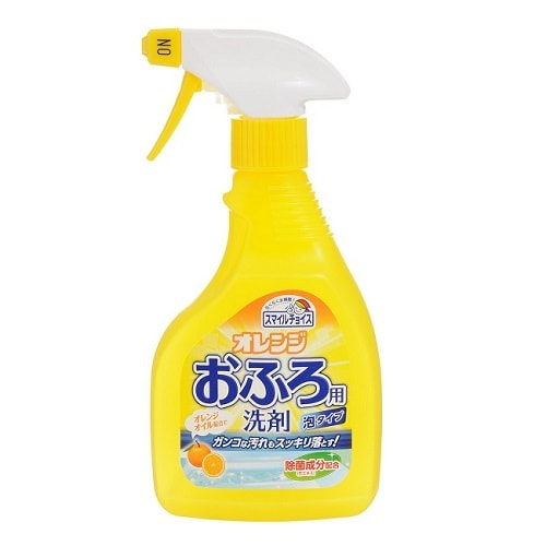 Mitsuei Спрей-пенка для удаления устойчивых загрязнений в ванной, с апельсиновым маслом, 400 мл.