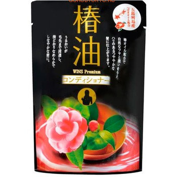 Nihon "Wins premium camellia oil conditioner" Премиум кондиционер с эфирным маслом камелии, 400 мл.