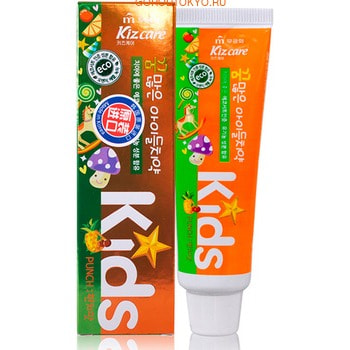 Mukunghwa "Kizcare Kids" Детская гелевая зубная паста, с ярким тропическим вкусом, с 2 лет, 75 г.