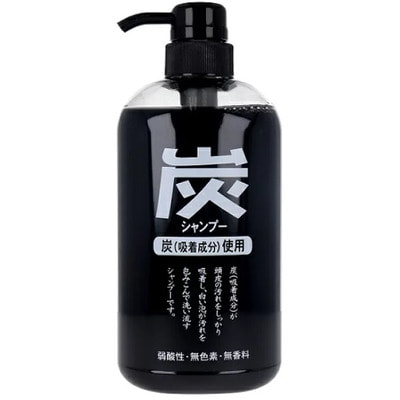 Junlove "Charcoal shampoo" Шампунь для волос с древесным углём, 600 мл.