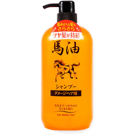 Junlove "Horse oil shampo" Шампунь для волос, повреждённых в результате окрашивания и химической завивки, 1000 мл.