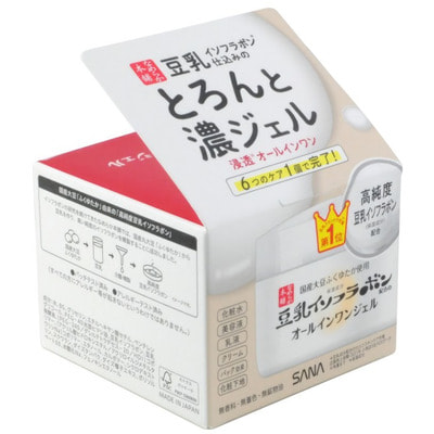 Sana "Soy Milk Gel Cream" Крем-гель увлажняющий с изофлавонами сои 6 в 1, 100 г. (фото)