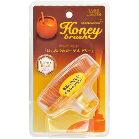 Vess "Honey Shampoo Brush" Массажер для кожи головы с мёдом и маточным молочком пчёл.