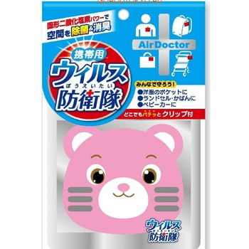 Kokubo "Air Doctor" Блокатор портативный для детей, розовый медвежонок, 1 шт. (фото)