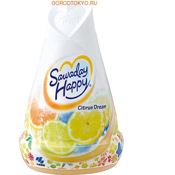 Kobayashi "Citrus Dream - Sawaday Happy" Освежитель воздуха для комнаты, свежий цитрусовый аромат, 150 гр.