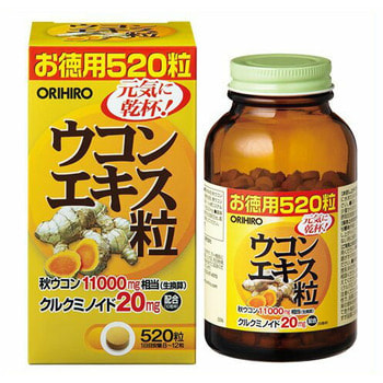 Orihiro Экстракт куркумы, 520 таблеток.