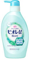 KAO "Biore U" Мягкое пенное мыло для всей семьи, с дезодорирующей пудрой, аромат зелени и цитруса, 480 мл.