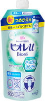 KAO "Biore U" Мягкое пенное мыло для всей семьи, с дезодорирующей пудрой, запасной блок, аромат зелени и цитруса, 340 мл.