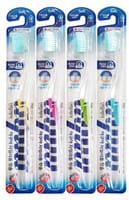 Dental Care "Xylitol Toothbrush" Зубная щётка "Ксилит" cо сверхтонкой двойной щетиной (средней жёсткости и мягкой) и прозрачной прямой ручкой, 1 шт.