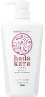Lion "Hadakara" Увлажняющее жидкое мыло для тела, с великолепным ароматом розы и сочных красных ягод, 500 мл.