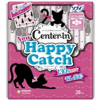Unicharm "Center-in Happy Catch - Normal" Гигиенические прокладки для девочек-подростков, 21 см, с крылышками, 28 шт.