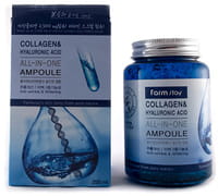 FarmStay "Collagen&Hyaluronic Acid all-in-one Ampoule" Многофункциональная ампульная сыворотка с гиалуроновой кислотой и коллагеном, 250 мл.