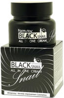 FarmStay "Black Snail All in One Cream" Восстанавливающий крем для лица, с муцином чёрной улитки, 100 мл.