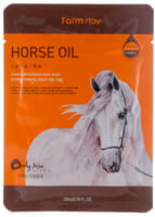 FarmStay "Visible Difference Mask Sheet Horse Oil" Тканевая маска с лошадиным маслом для сухой кожи, 1 шт.