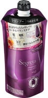 KAO "Segreta" Антивозрастной шампунь для увеличения прикорневого объёма длинных волос, аромат розы, запасной блок, 340 мл.