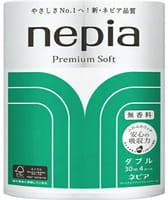 Nepia "Premium Soft" Двухслойная туалетная бумага, 30 м, 4 рулона.
