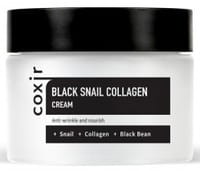 Coxir "Black Snail Collagen Cream" Крем против морщин с коллагеном и муцином чёрной улитки, 50 мл.