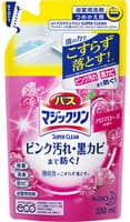 KAO "Magiclean Super Clean" Пенящееся моющее средство для ванной комнаты, с ароматом роз, запасной блок, 330 мл.