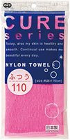 Ohe Corporation «Cure Nylon Towel» (Regular) массажная мочалка средней жесткости, цвет розовый 28 см. на 110 см.