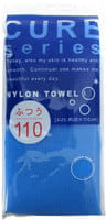 Ohe Corporation «Cure Nylon Towel» (Regular) массажная мочалка средней жесткости, голубая, 28 см. на 110 см.