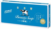 COW "Beauty Soap" Молочное освежающее туалетное мыло с прохладным ароматом жасмина синяя упаковка, 6 шт. по 130 гр.