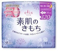 Daio Paper Japan Ночные тонкие особомягкие гигиенические прокладки "Elis Megami Slim Super" с усиленным впитывающим слоем (с крылышками (Супер) 32 см, 11 шт).