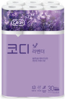 Ssangyong "Codi Lavender" туалетная бумага с ароматом лаванды (трехслойная, тиснёная), 30 м * 30 рулонов.