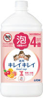 Lion "KireiKirei" Пенное антибактериальное мыло для рук - для всей семьи, с ароматом микса фруктов, бутылка с крышкой, 800 мл.