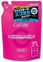 Mandom "Gatsby Perfect Clear shampoo" Мужской шампунь для экстрасильного очищения волос и кожи головы с охлаждающим эффектом против перхоти, сменная упаковка, 320 мл.