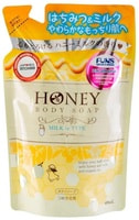 Daiichi "Funs Honey Milk" Гель для душа увлажняющий с экстрактом мёда и молока, 500 мл.