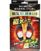 To-Plan "Power Sap Sheet" Маска-пластырь для ног с постоянным магнитом и бамбуковым уксусом - выведение шлаков и токсинов, улучшение кровообращения, 30 шт.