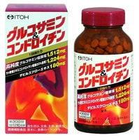 Itoh Kanpo Pharmaceutical "Glucosamine &amp; Chondroitin" Глюкозамин + Хондроитин, 360 таблеток на 30 дней приема.