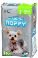Neo Loo Life "Neoomutsu" Подгузники для собак (девочки), размер S (3-6 кг.), 16 шт.