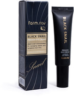 FarmStay "Black Snail Premium Eye Cream" Премиальный крем для глаз с муцином черной улитки, 50 мл.