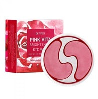 Petitfee "Pink Vita Brightening Eye Mask" Патчи тканевые с комплексом витаминов для сияния кожи в области вокруг глаз, 60 шт.