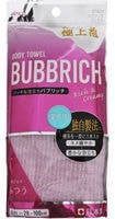 Aisen "Aisen Bubbrich" Массажная мочалка с высоким пенообразованием, средней жесткости, розовая, 28Х100 см.