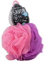 Yokozuna "Savon Body Ball" Мочалка для тела в форме шара 2-х сторонняя: мягкая/жёсткая. Розовая.