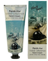 FarmStay "Visible Difference Hand Cream Black Pearl" Крем для рук с пудрой черного жемчуга, 100 гр.
