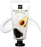 FarmStay "Tropical Fruit Hand Cream Avocado & Shea Butter" Крем для рук "Тропические фрукты" с авокадо и маслом ши, 50 мл.