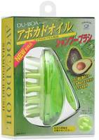 Ikemoto "Avocado Oil Shampoo Brush" Массажная щётка для мытья волос, с маслом авокадо.