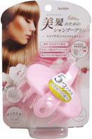 Vess "Bihatsu Shampoo Brush" Силиконовая щетка-массажер для мытья головы, розовая.